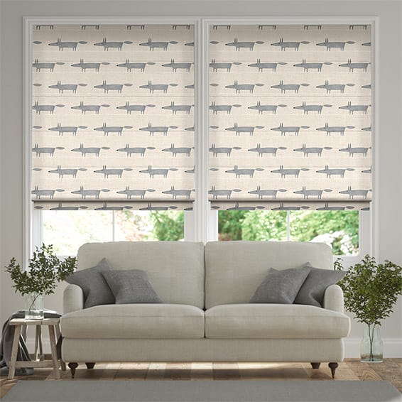 Colorized Mr Fox Mini Neutral Roman Blind 6654