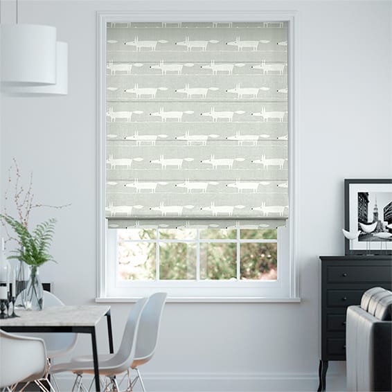 Colorized Mr Fox Mini Slate Roman Blind 6653
