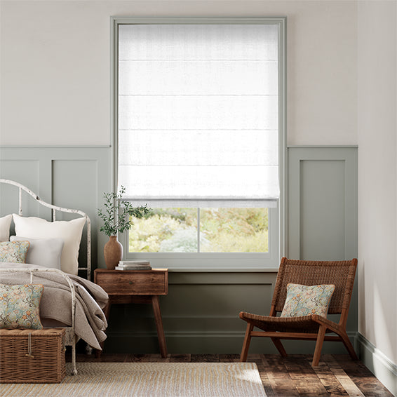 Colorized Felicity True White Roman Blind 6661