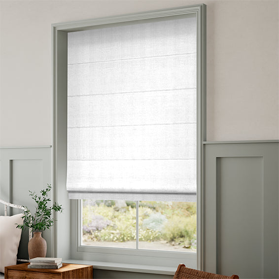 ColorizedZoom Felicity True White Roman Blind 6661