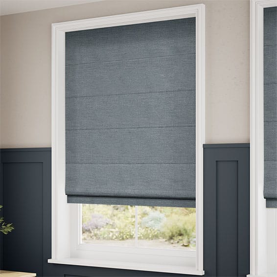 ColorizedZoom Paleo Linen Smoky Blue  Roman Blind 6677