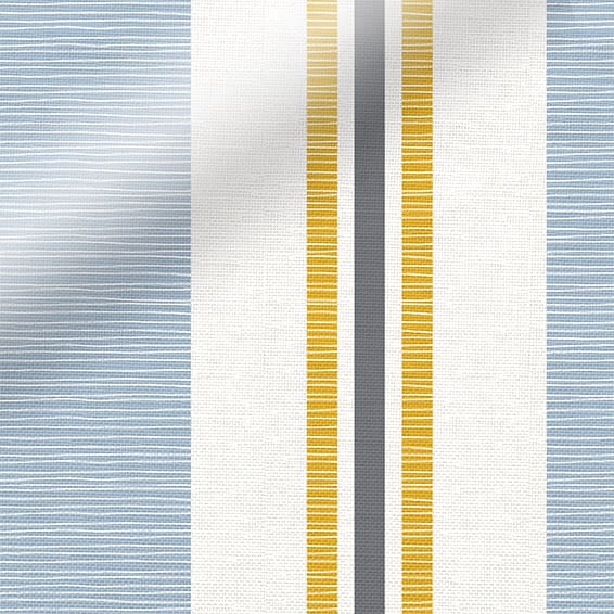 ColorizedPLA Truro Stripe Coastal Blue Roman Blind 6718