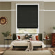 Colorized Bijou Linen Noir  Roman Blind 6734
