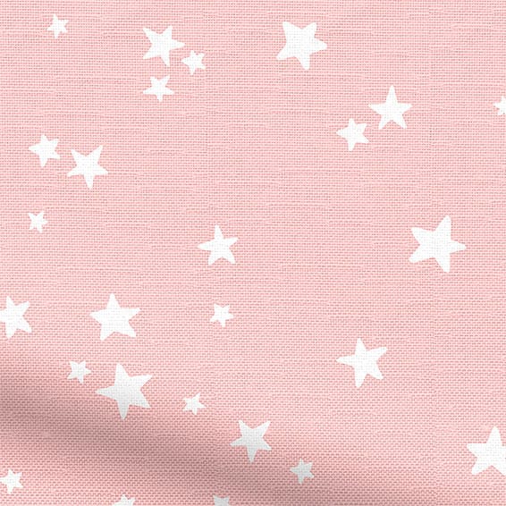 ColorizedPLA Twinkling Stars Candyfloss Pink Roman Blind 6762