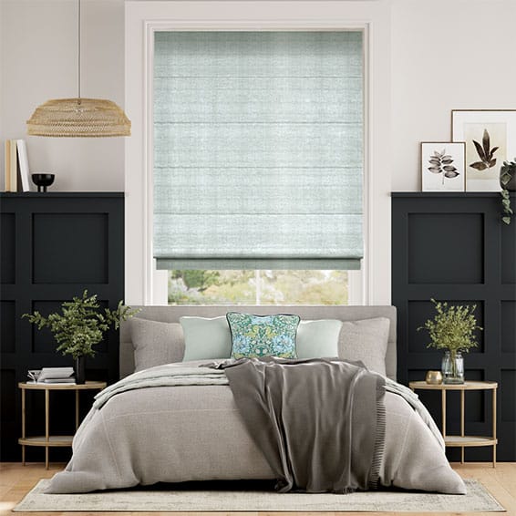 Colorized Dupioni Faux Silk Duck Egg Roman Blind 6870