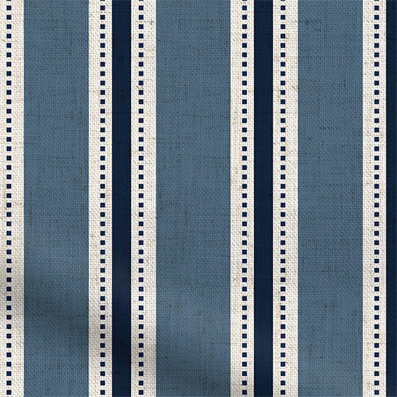 ColorizedPLA Twill Stripe Linen Denim Roman Blind 6893