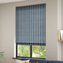 ColorizedZoom Twill Stripe Linen Denim Roman Blind 6893