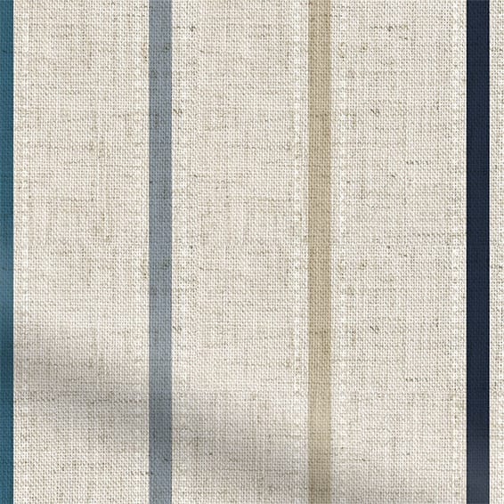 ColorizedPLA Twill Stripe Linen Ribbon Blue Roman Blind 8961