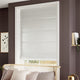 ColorizedZoom Ahisma Luxe Faux Silk Mist Roman Blind 6931
