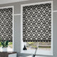 ColorizedZoom Lattice Black Roman Blind 6996