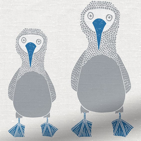 ColorizedPLA Booby Bird Sapphire Roman Blind 7008