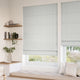ColorizedZoom Devon Stripe Smoke Grey  Roman Blind 7045