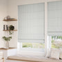 ColorizedZoom Devon Stripe Smoke Grey  Roman Blind 7045
