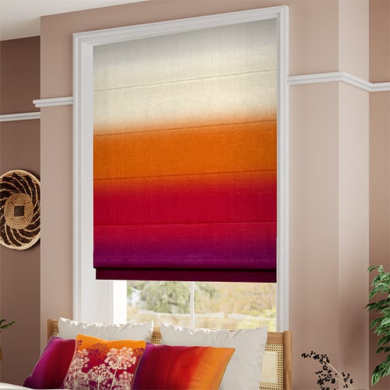 ColorizedZoom Ombre Sunset Roman Blind 7066