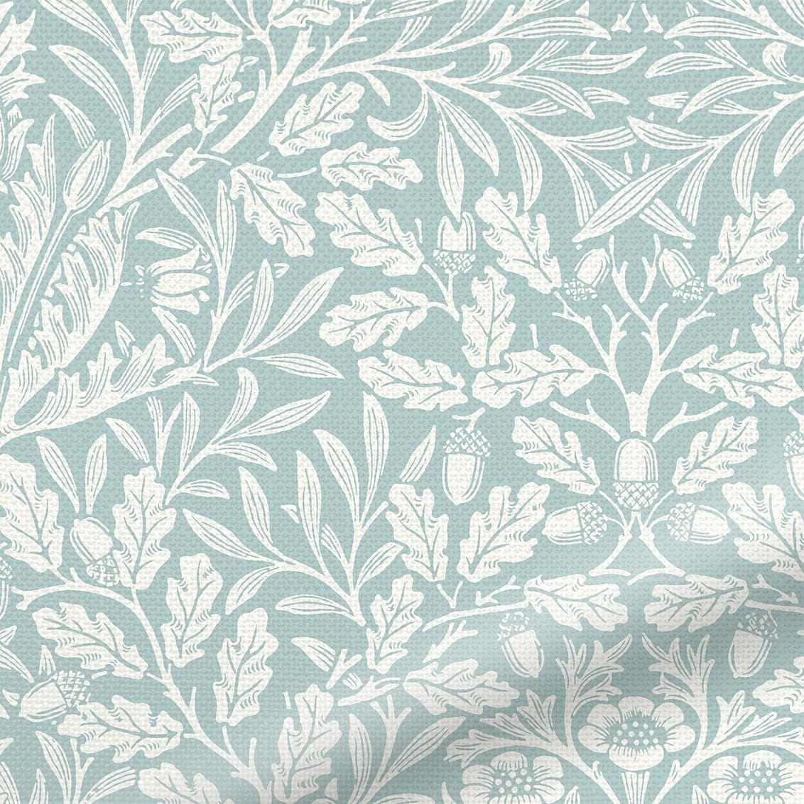 ColorizedPLA William Morris Acorn Duck Egg Roman Blind PLA 8952