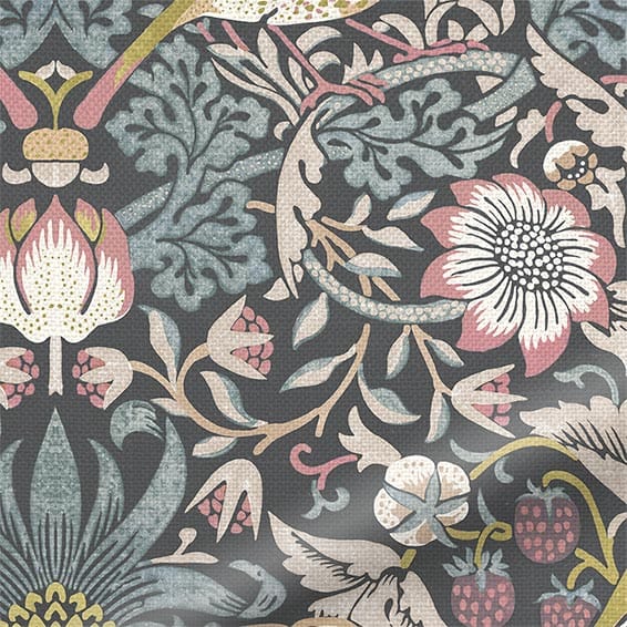 ColorizedPLA William Morris Strawberry Thief Vintage Blush Roman Blind 7095
