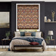 Colorized William Morris Strawberry Thief Harissa Red Roman Blind 7088
