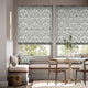 Colorized William Morris Strawberry Thief Manor Grey Roman Blind 7090