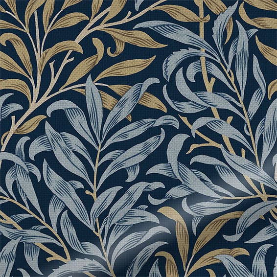 ColorizedPLA William Morris Willow Bough Midnight Roman Blind 7102