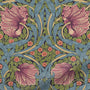 ColorizedPLA William Morris Pimpernel Elderberry  Roman Blind 7170