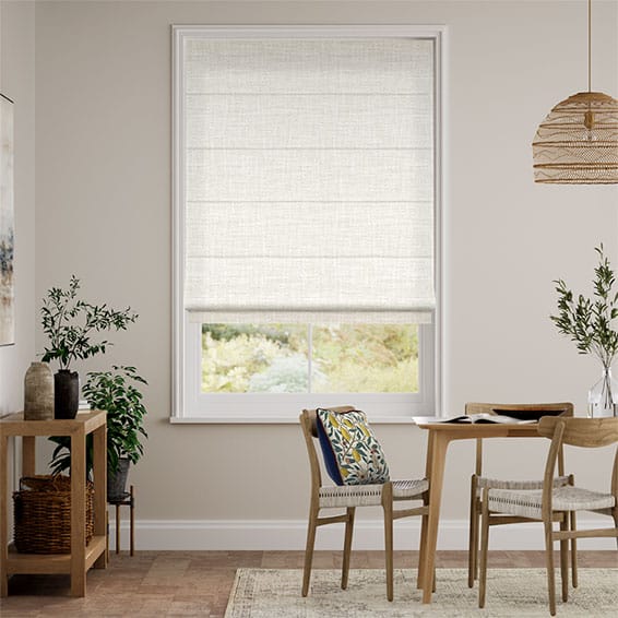 Colorized Arlo Wisp White  Roman Blind 8756