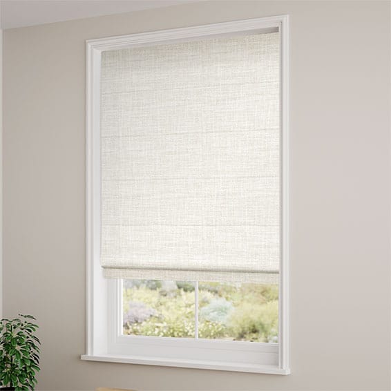 ColorizedZoom Arlo Wisp White  Roman Blind 8756