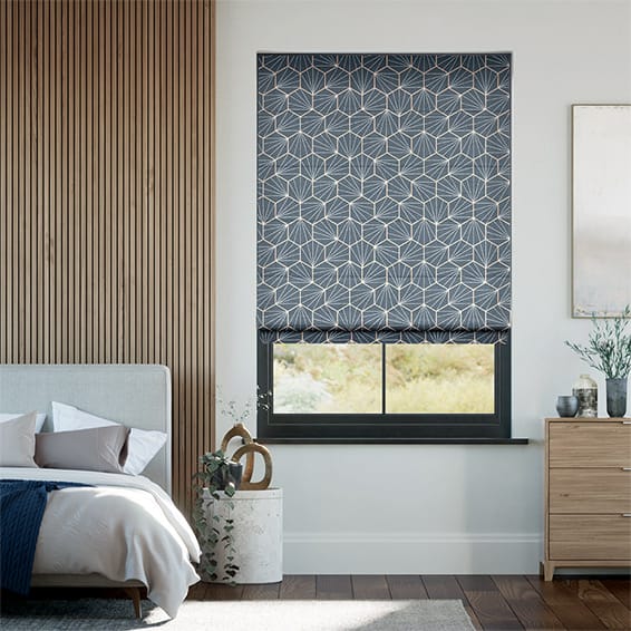 Colorized Aikyo Midnight  Roman Blind 7238