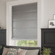 ColorizedZoom Electric Dupioni Faux Silk Platinum Roman Blind 7332