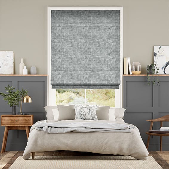 Colorized Electric Harlow Midnight Blue Roman Blind 7337