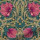 ColorizedPLA Electric William Morris Pimpernel Teal  Roman Blind 7361