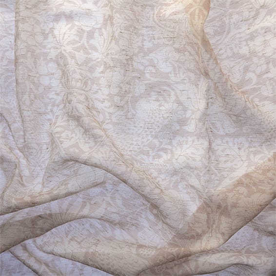 ColorizedPLA William Morris Strawberry Thief Voile Blush Roman Blind 7531