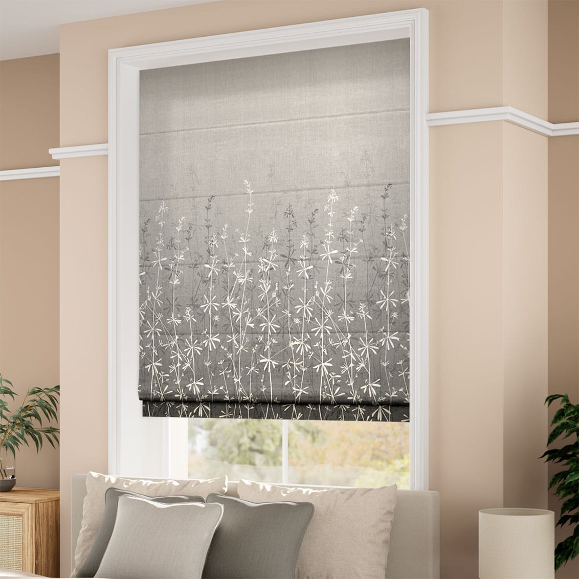 ColorizedZoom Goosegrass Storm Roman Blind 7541