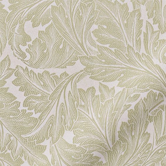 ColorizedPLA William Morris Acanthus Jacquard Olive  Roman Blind 7606