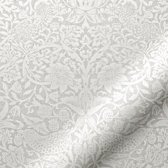 ColorizedPLA William Morris Strawberry Thief Jacquard Ivory  Roman Blind 7611