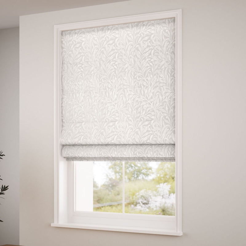 ColorizedZoom William Morris Willow Bough Jacquard Oyster Roman Blind 7619
