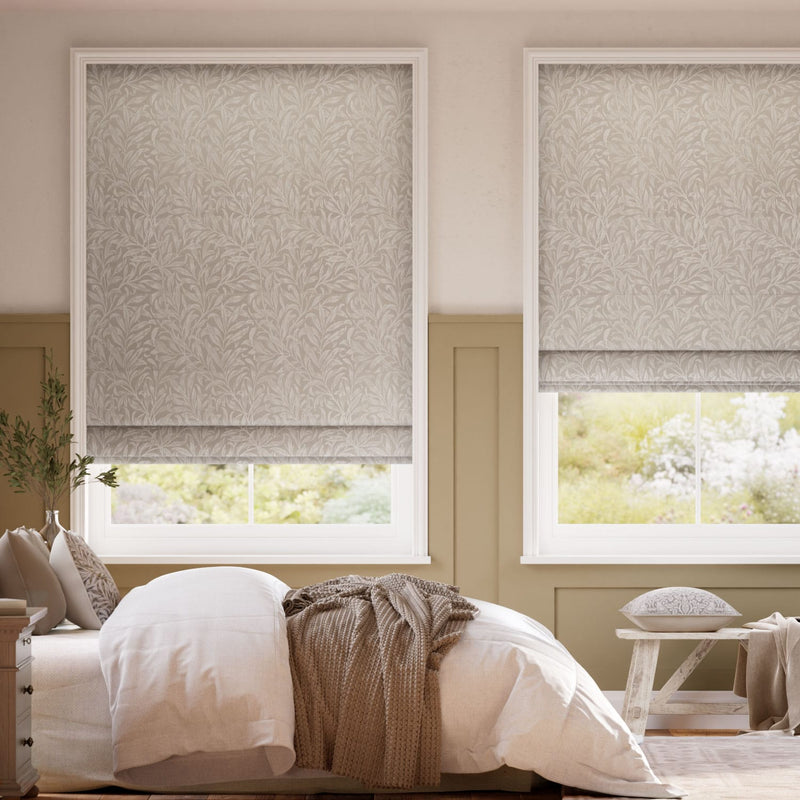 Colorized William Morris Willow Bough Jacquard Linen Roman Blind 7618