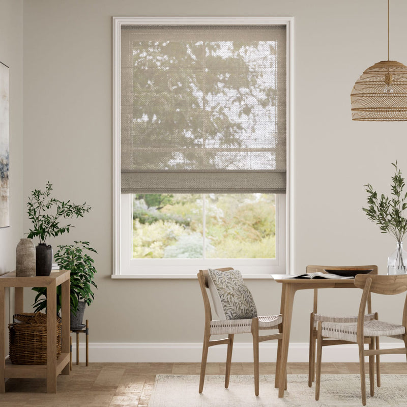 Colorized Lumiere Unlined Ariel York Stone Roman Blind 7679