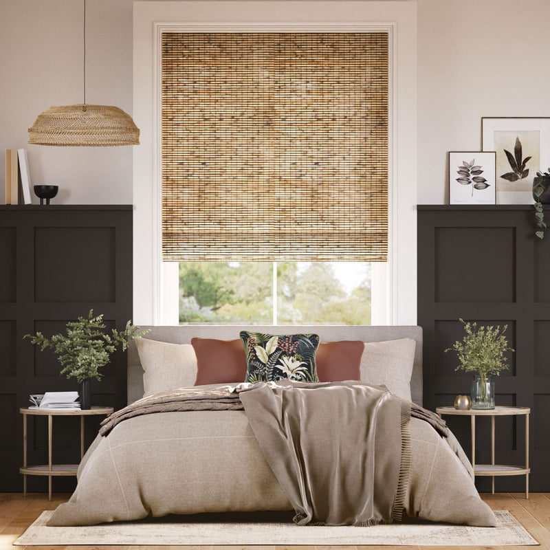 Colorized Electric Cusco Maple Roman Blind 7737