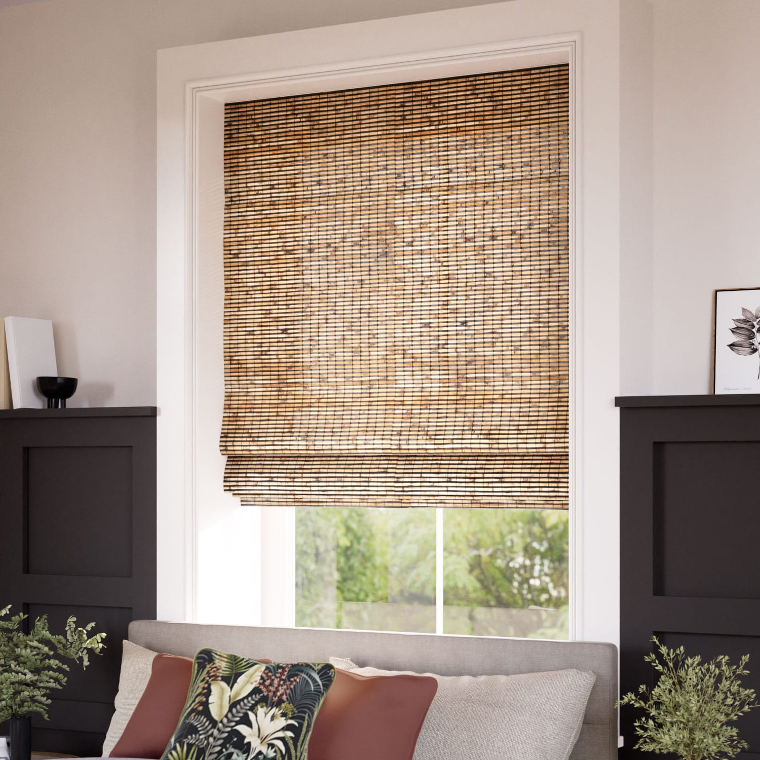 ColorizedZoom Electric Cusco Maple Roman Blind 7737