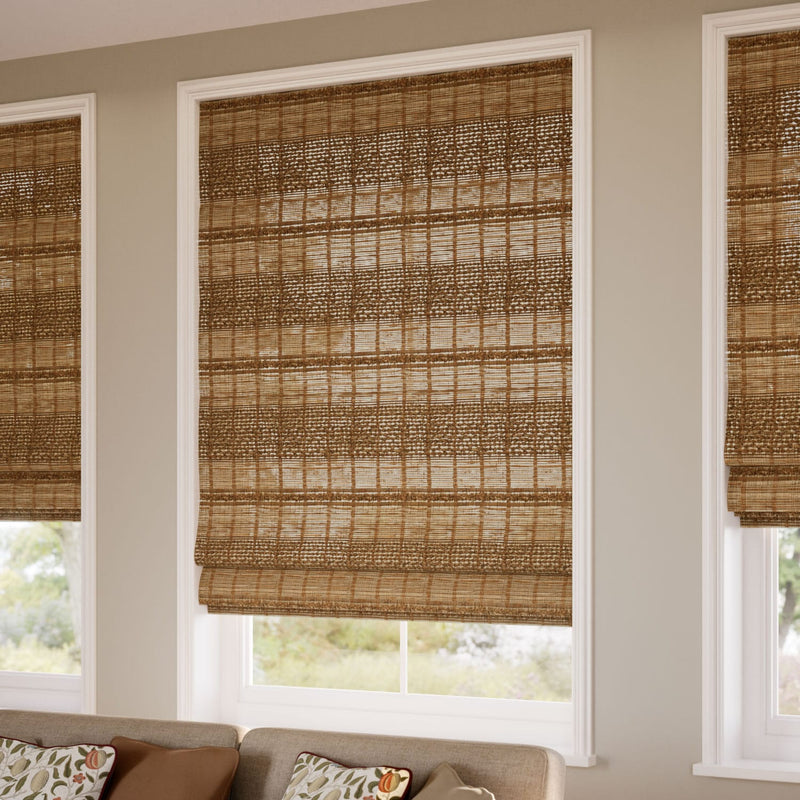 ColorizedZoom Electric Marius Chestnut Roman Blind 7745