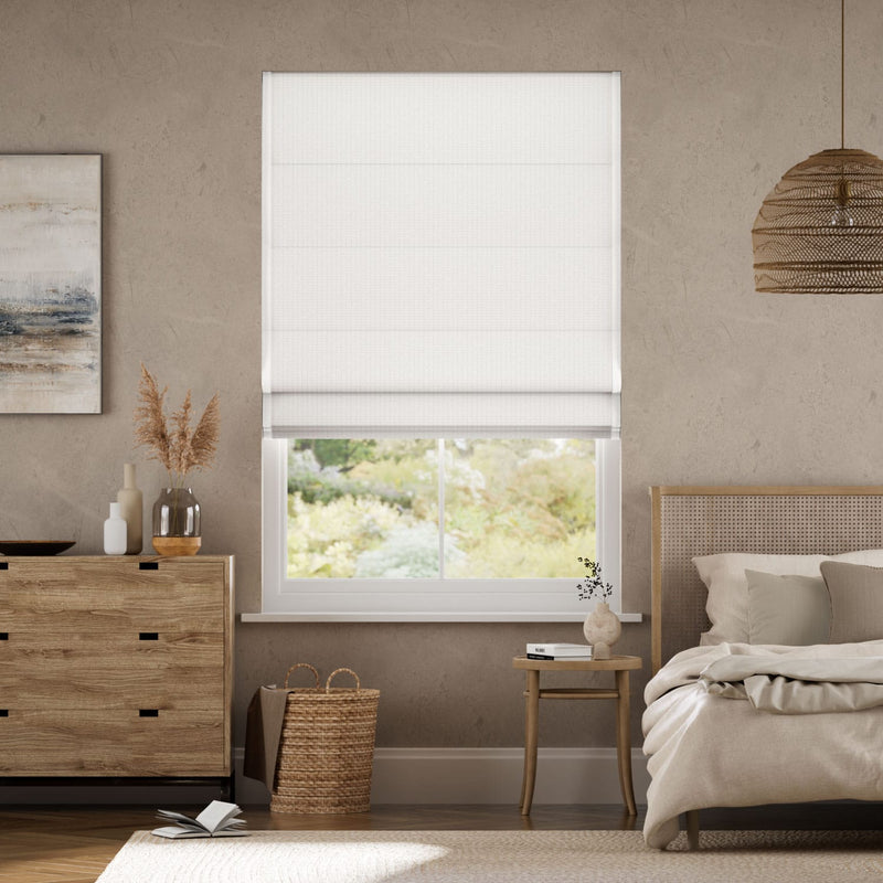 Colorized Electric Lima Alabaster & Bone Roman Blind 7754