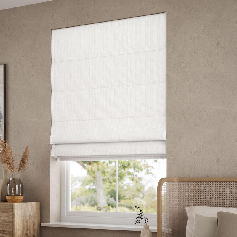 ColorizedZoom Electric Lima Alabaster & Bone Roman Blind 7754
