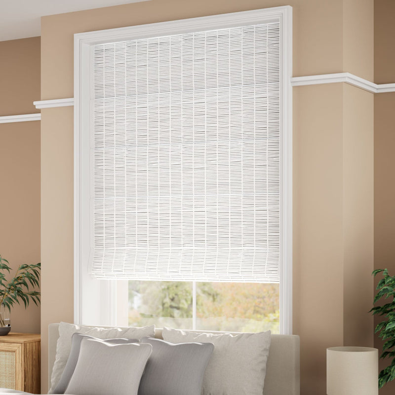 ColorizedZoom Electric Goa Blackout Alabaster & Bone Roman Blind 7757