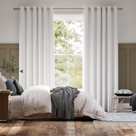 Colorized Penrith Bright White Curtains 5431