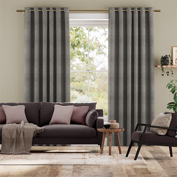 Colorized Eternity Linen Cinder Curtains 5455