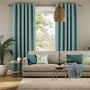 Colorized Eternity Linen Teal Curtains 5457