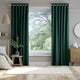 Colorized Velvet Forest Green  Curtains 5513