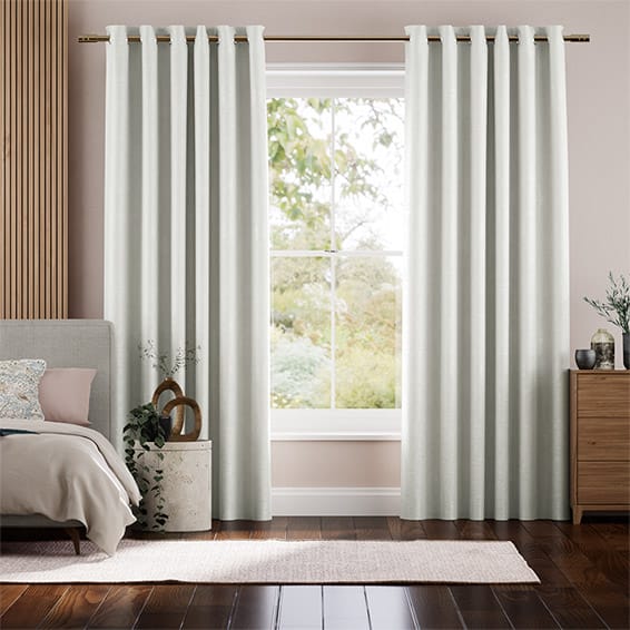 Colorized Emperor Faux Silk Snow Curtains 5599