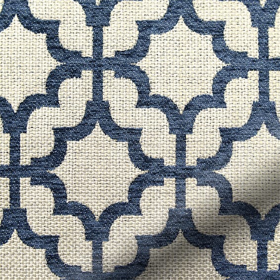 ColorizedPLA Lattice Navy Blue Curtains 5619