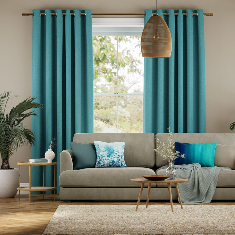 Colorized Cavendish Caribbean Blue Curtains 5624
